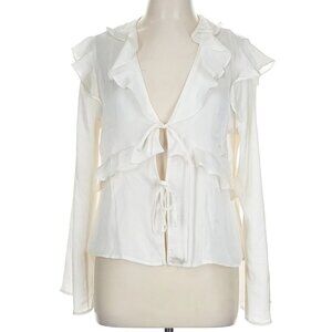 NWT Pleione Long Sleeve Blouse - Ivory